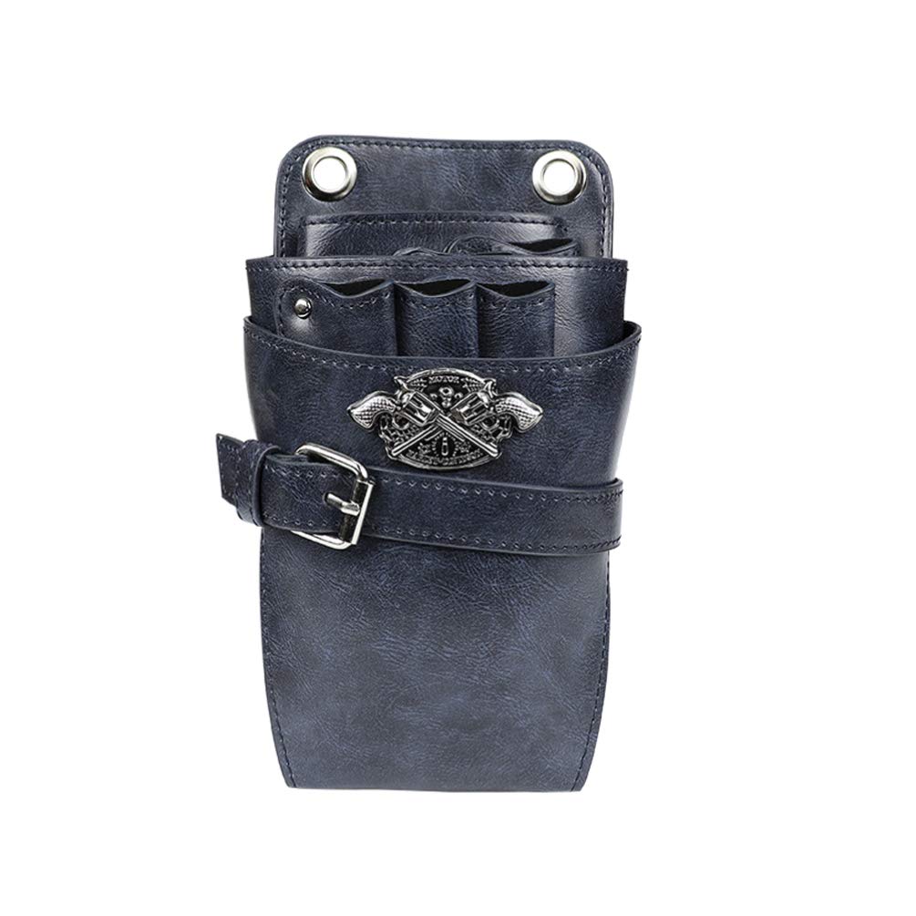 Beaupretty Vintage Grey Tool Belt Pouch - Scissor Holster & Hairdressing Organizer Bag for Salon & Barber Tools - Perfect for Stylists, Cosmetologists & Hair Professionals