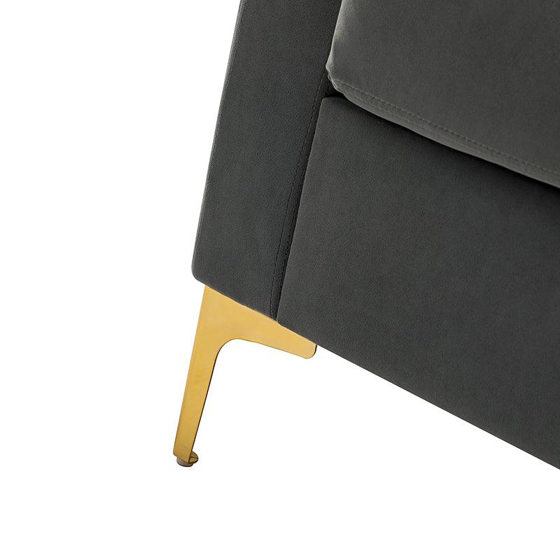Luxury Didyme Velvet Club Armchair - Modern Accent Chair for Living Room, Bedroom & Office - Plush Upholstered Lounge Chair with Sturdy Wooden Legs - Perfect for Reading Nook, Home Theater & Cozy Spaces