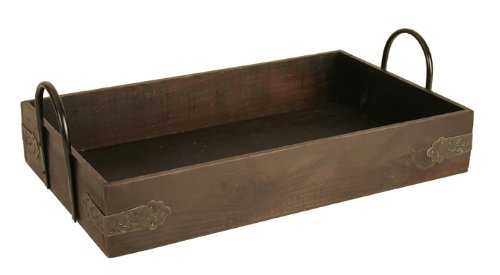 Wald Imports 8539 17 Inch Wooden Serving Tray - Perfect for Breakfast in Bed, Coffee Table Decor, and Entertaining Guests
