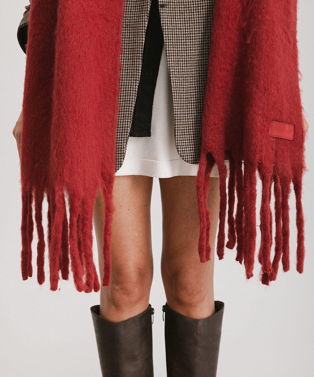 Soft & Chunky Mik Oversized Knit Scarf for Women - Winter Warm Fashion Accessory - Perfect for Cold Weather, Travel & Outdoor Activities
