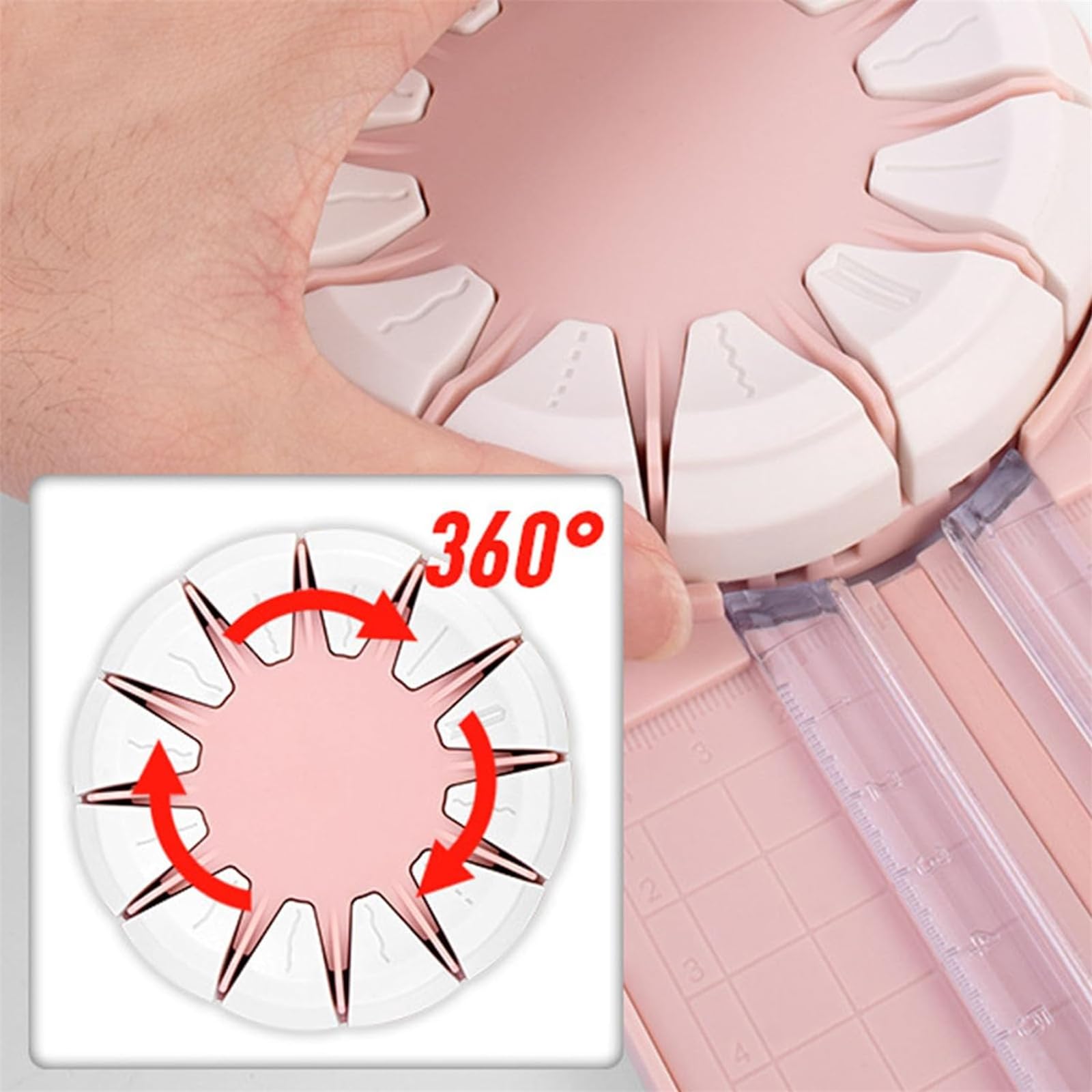 12-in-1 Rotary Paper Cutter for Crafting - Professional Paper Edge Trimmer & Scrapbooking Tool for DIY Projects, Card Making, and Paper Crafts (12 Patterns) | Perfect for Scrapbooking, Card Making, and DIY Home Decor
