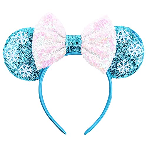 Snowflake/sky blue