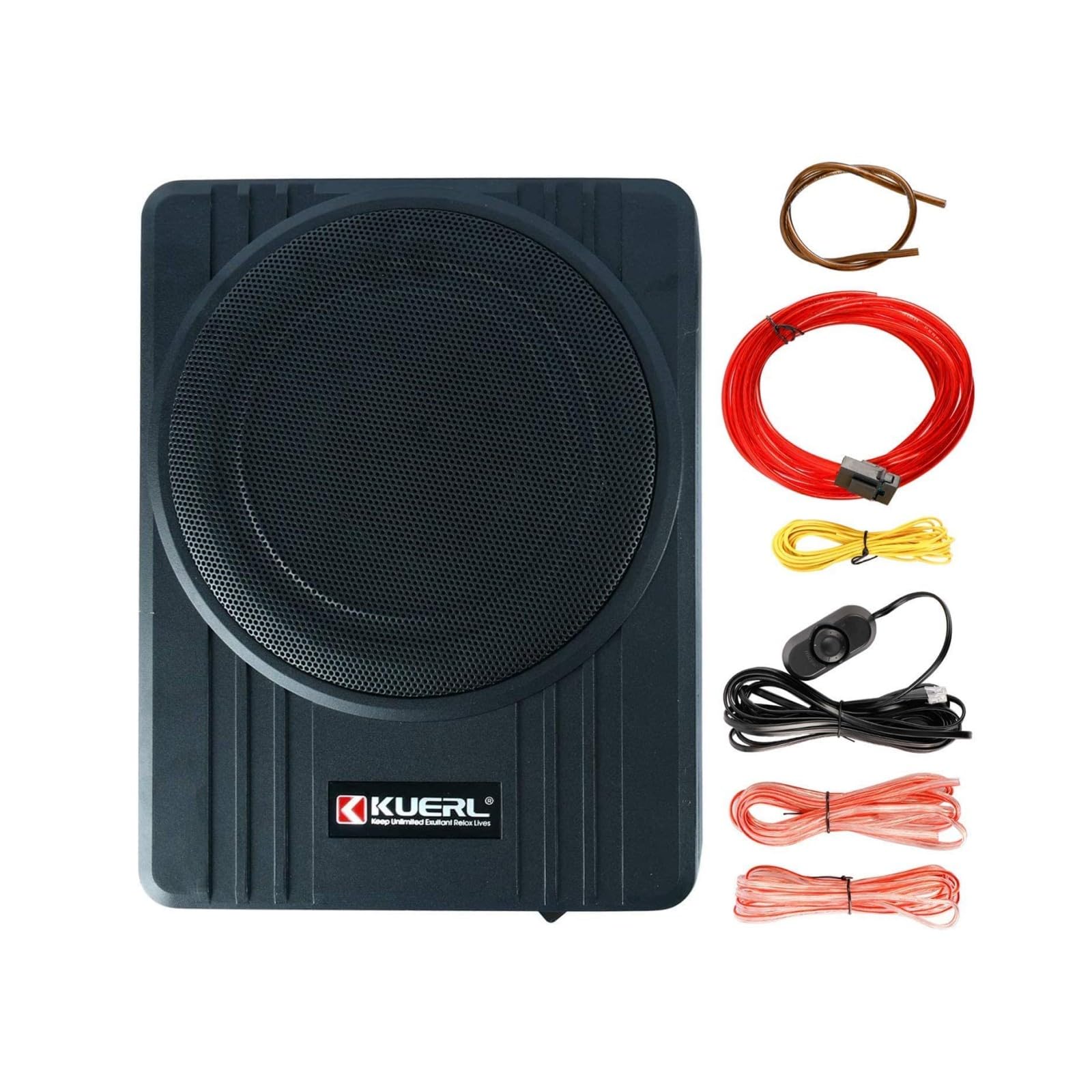 YaCCC 10 Inch 800W Car Under-Seat Subwoofer with Built-in Amplifier - Powerful Bass for Compact Cars, SUVs & Trucks | Perfect for Road Trips & Music Enthusiasts