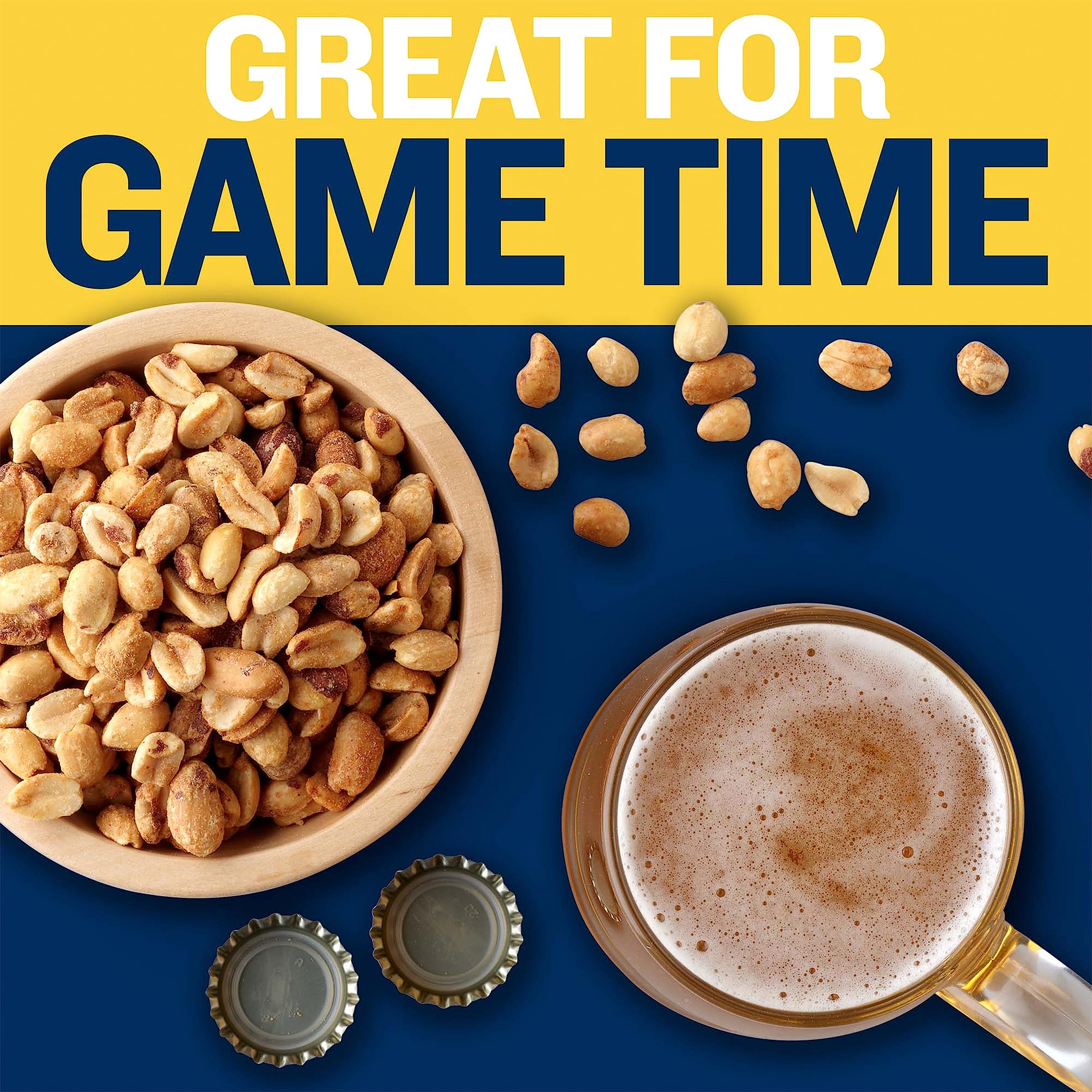 **PLANTERS Salted Peanuts – 15 Pack (2.5oz Each) | Crunchy Party Snacks, On-the-Go Protein Nuts, Kosher & Plant-Based Snacks for Adults & Kids | Perfect for Parties, School Lunches & Office Snacking**