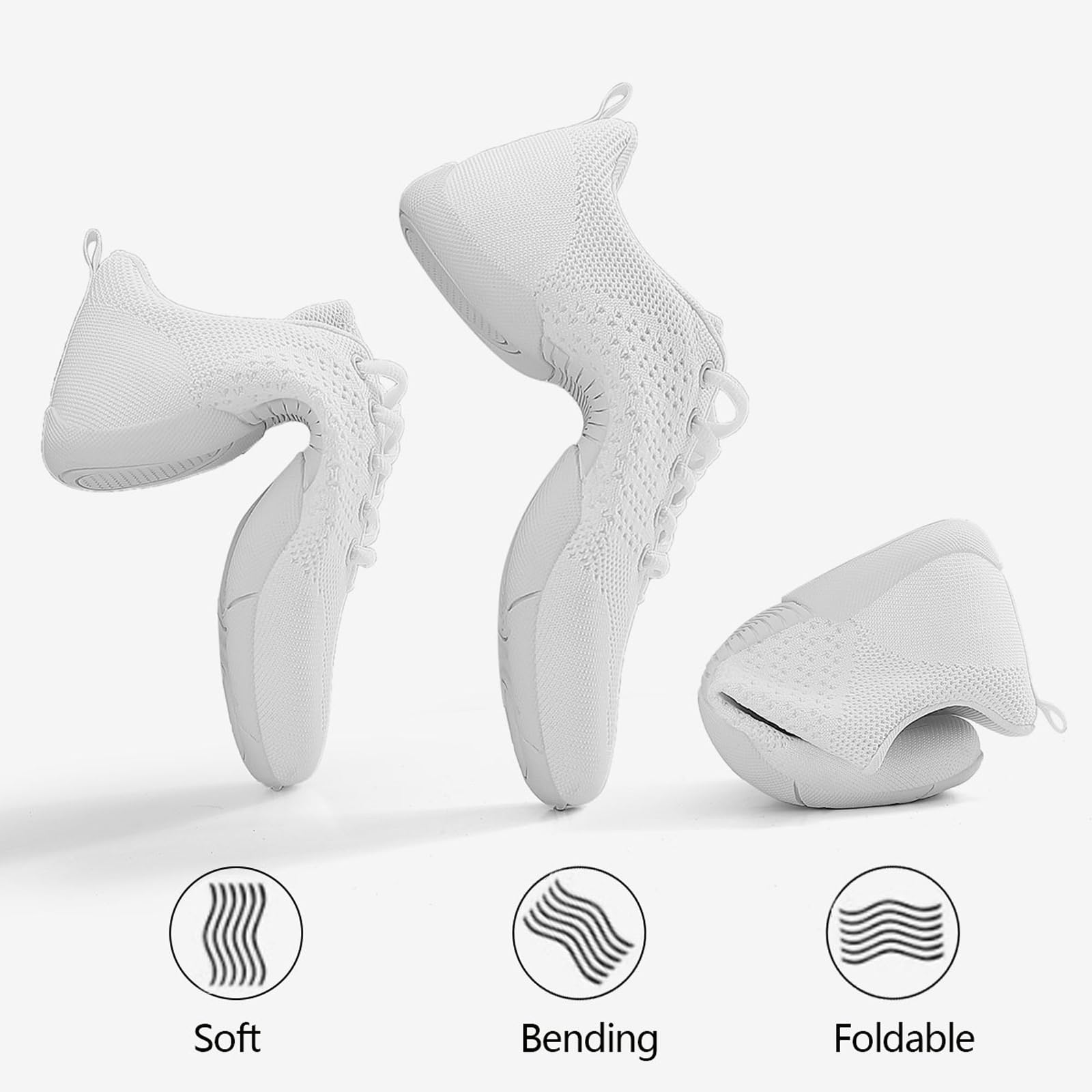 Girls Cheerleading Shoes for Dance, Tumbling, and Aerobic Fitness Training - Women's Cheer Sneakers for Exercise and Performance