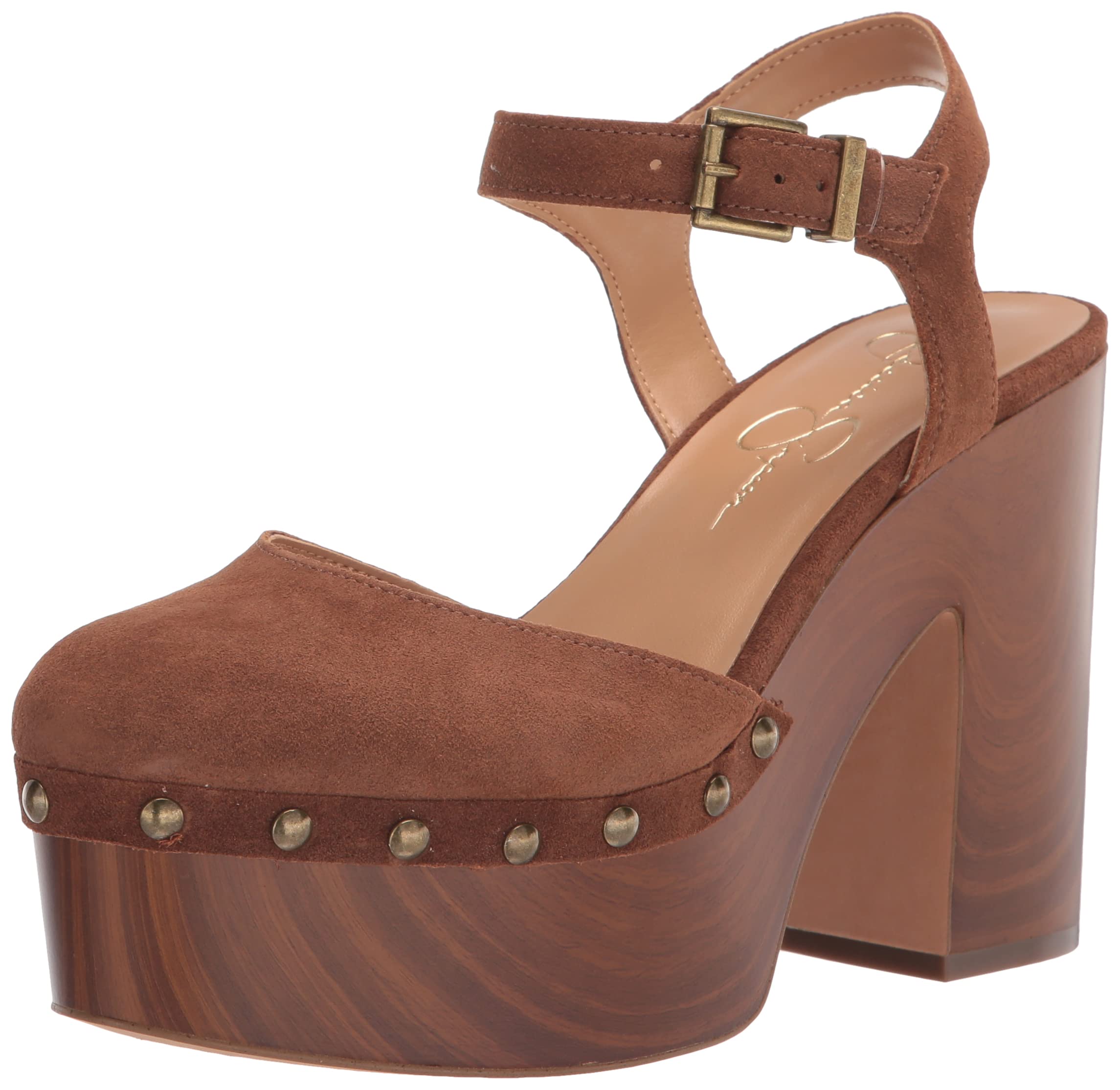 Jessica Simpson Women's Draiye Suede Slingback Platform Sandals - Comfortable & Stylish Heels for Summer, Parties & Weddings