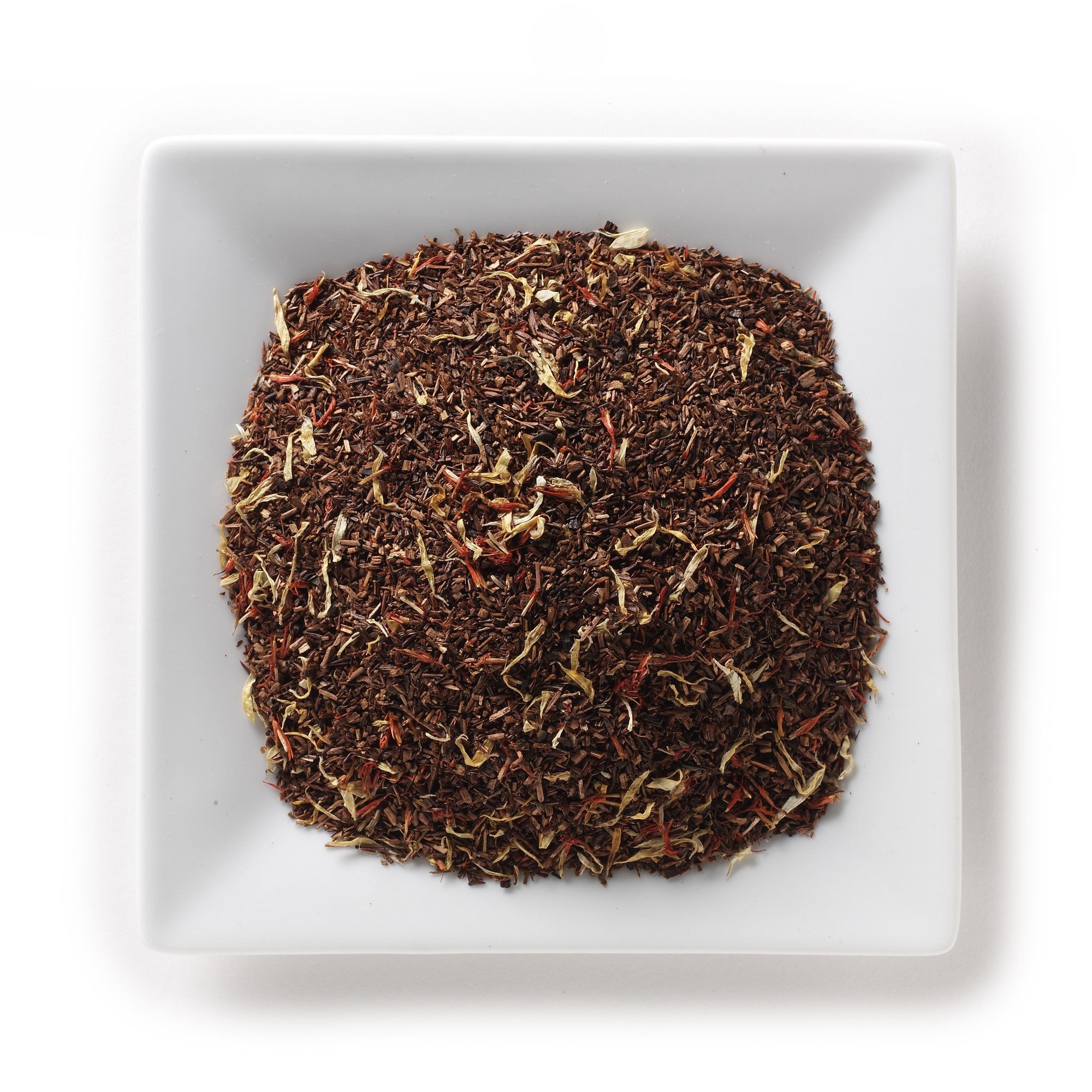 Mahamosa Chocolate Berry Honeybush Rooibos Tea 4 oz - Loose Leaf Herbal Tea Blend with Safflowers, Marigolds, Strawberry & Raspberry Flavors - Caffeine-Free Dessert Tea for Relaxation & Afternoon Tea Time