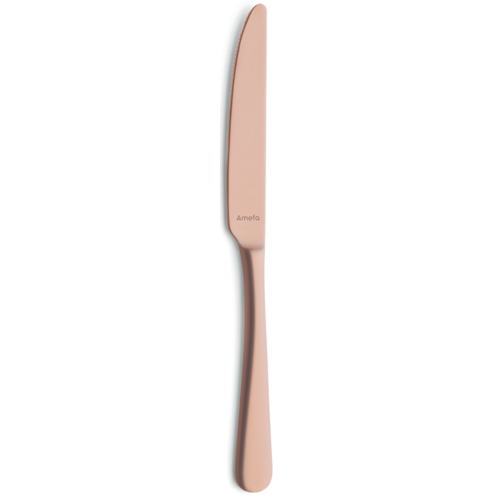 Amefa 9-Piece Copper Dinner Knife Set - Premium Stainless Steel Cutlery for Formal Dining, Restaurant & Home Use