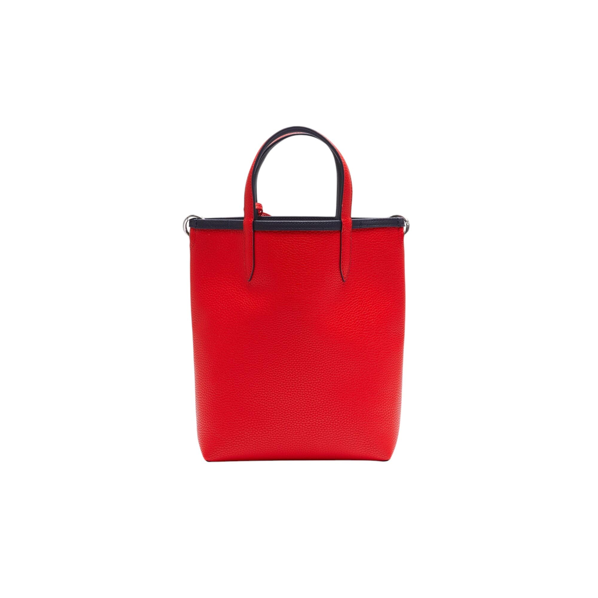 Lacoste Anna Reversible Coated Canvas Tote Bag with Detachable Pouch - Stylish Women's Handbag for Work, Travel & Shopping