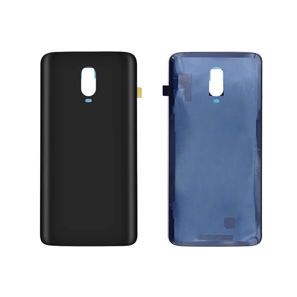 OnePlus 6T Battery Cover Replacement - Midnight Black Back Housing Door Case for OnePlus 6T/A6013 (6.41 Inch) | Perfect for DIY Phone Repair & Protection