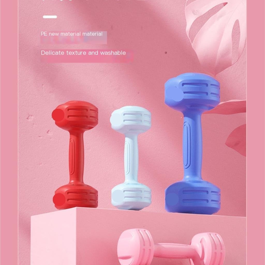 Rubber Coated Dumbbell Set for Women - Home Gym Equipment for Arm Muscle Training, Strength Workouts - Perfect for Home Fitness, Small Weights for Beginners & Teens