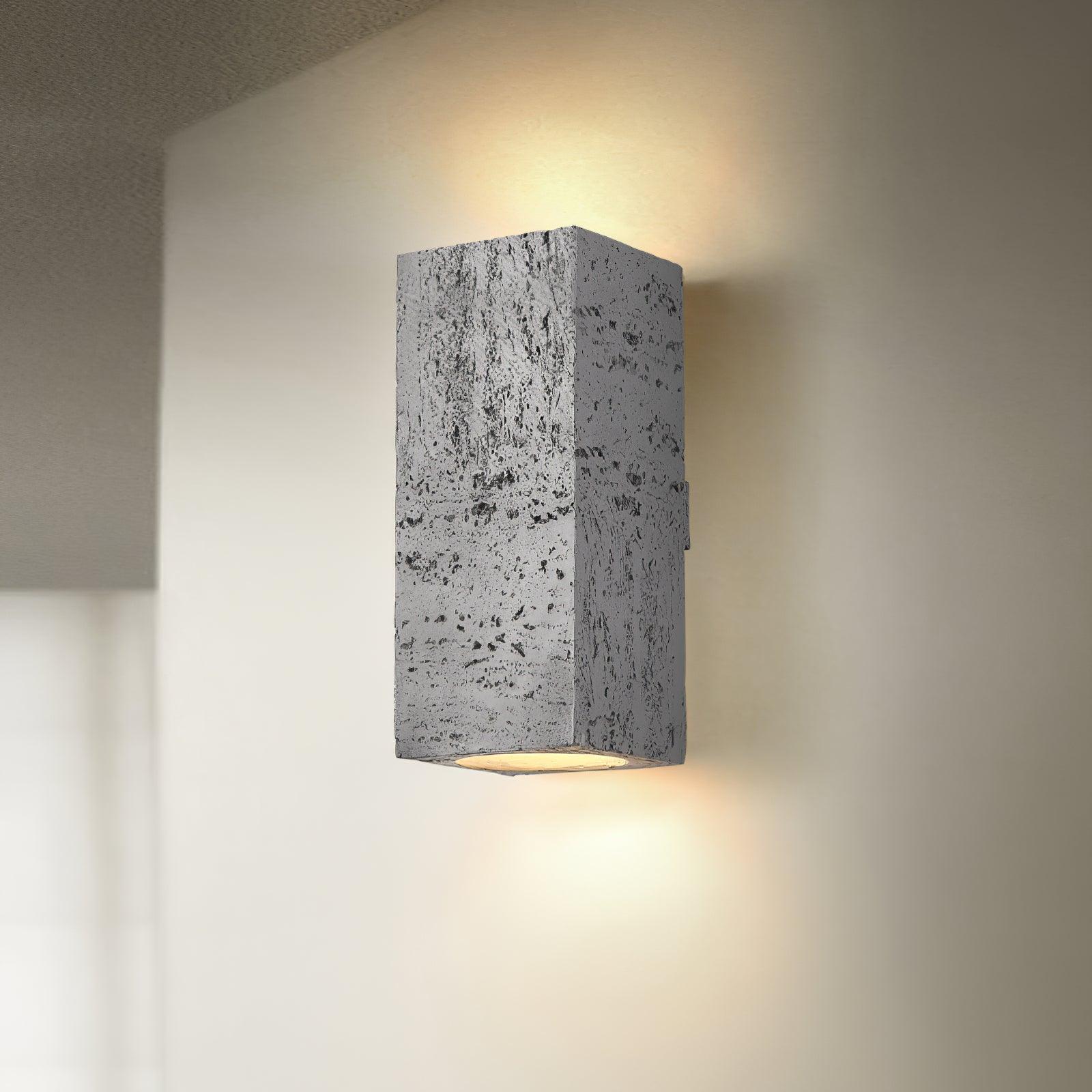 Modern Brick Wall Lamp - Industrial Style LED Sconce Light Fixture for Bedroom, Living Room, and Office Decor | Energy Efficient Indoor Lighting Solution