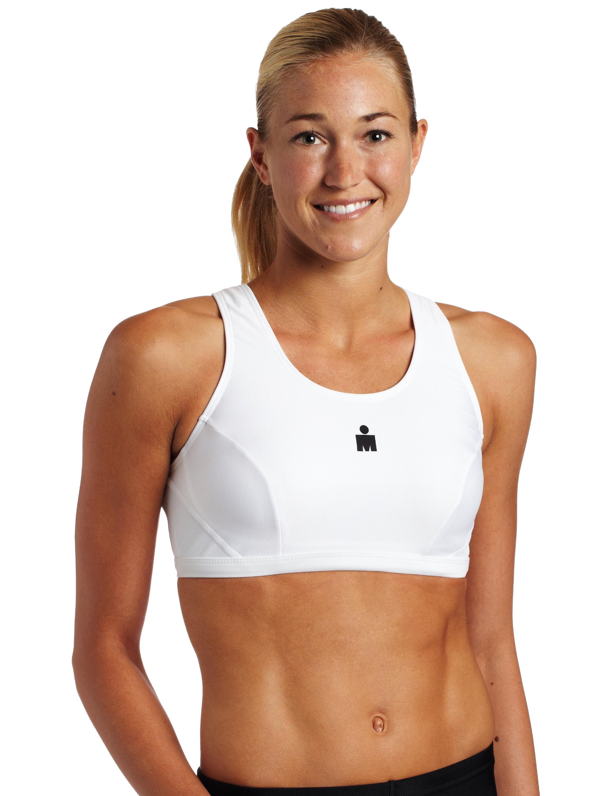 TYR SPORT Women's Ironman Support Sports Bra - High Impact Workout Top for Running, Triathlon & Gym Training
