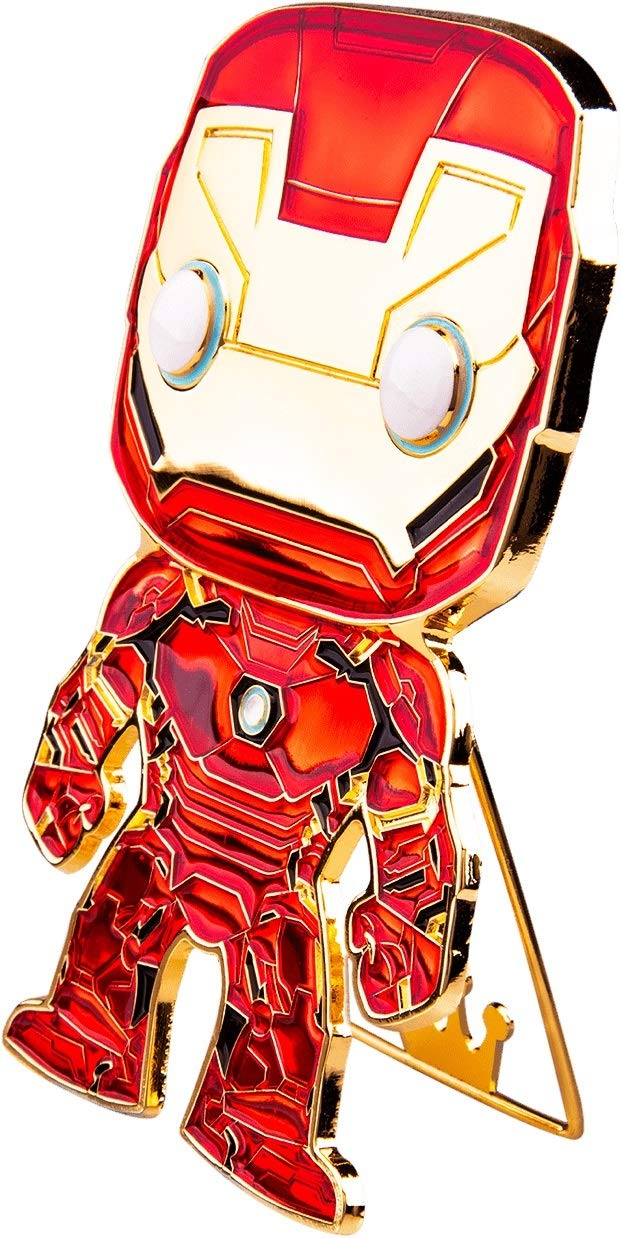 Funko Pop! Marvel Iron Man Premium Enamel Pin - Collectible Superhero Badge for Backpacks, Jackets & Cosplay | Official Marvel Merchandise