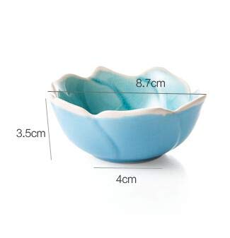 WOIWO 3-Piece Creative Ceramic Condiment Dishes Set - Glazed Sauce Bowls for Soy Sauce, Vinegar & Snacks - Elegant Kitchen & Dining Tableware for Restaurants, Home Use & Party Serving