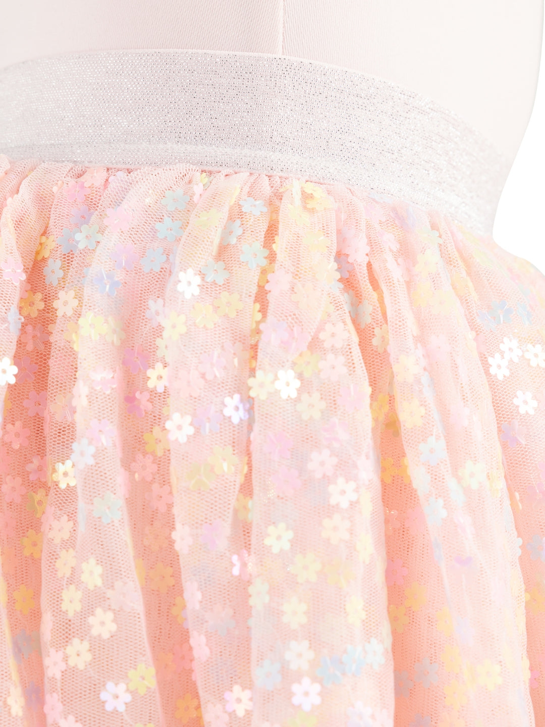 12226C Flower Fairy Glimmer Tutu Skirt for Girls - Sparkly Ballet Dance Skirt with Floral Design - Perfect for Ballet Recitals, Dance Performances & Fairy Costumes