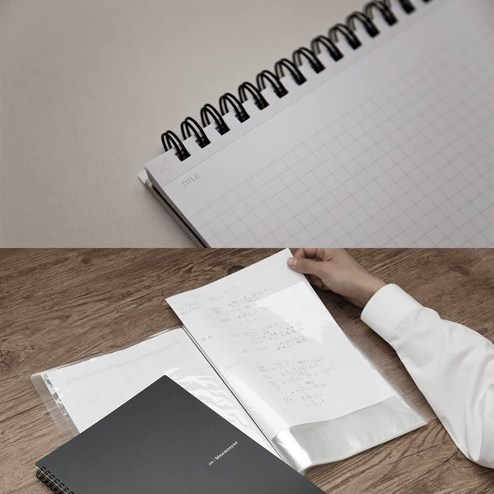 Premium Maruman Mnemosyne Notebook - B5 Size, 7mm Horizontal Lined Paper (N194A) for Office, School & Journaling - Smooth Writing & Durable Cover
