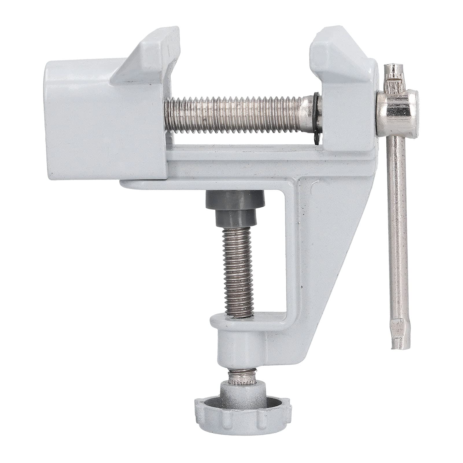 Puseky Professional Aluminum Alloy Bench Vise - Heavy Duty Table Clamp for Woodworking, Metalworking & Garden Projects | Compact Multi-Functional Workbench Tool for DIY & Home Improvement