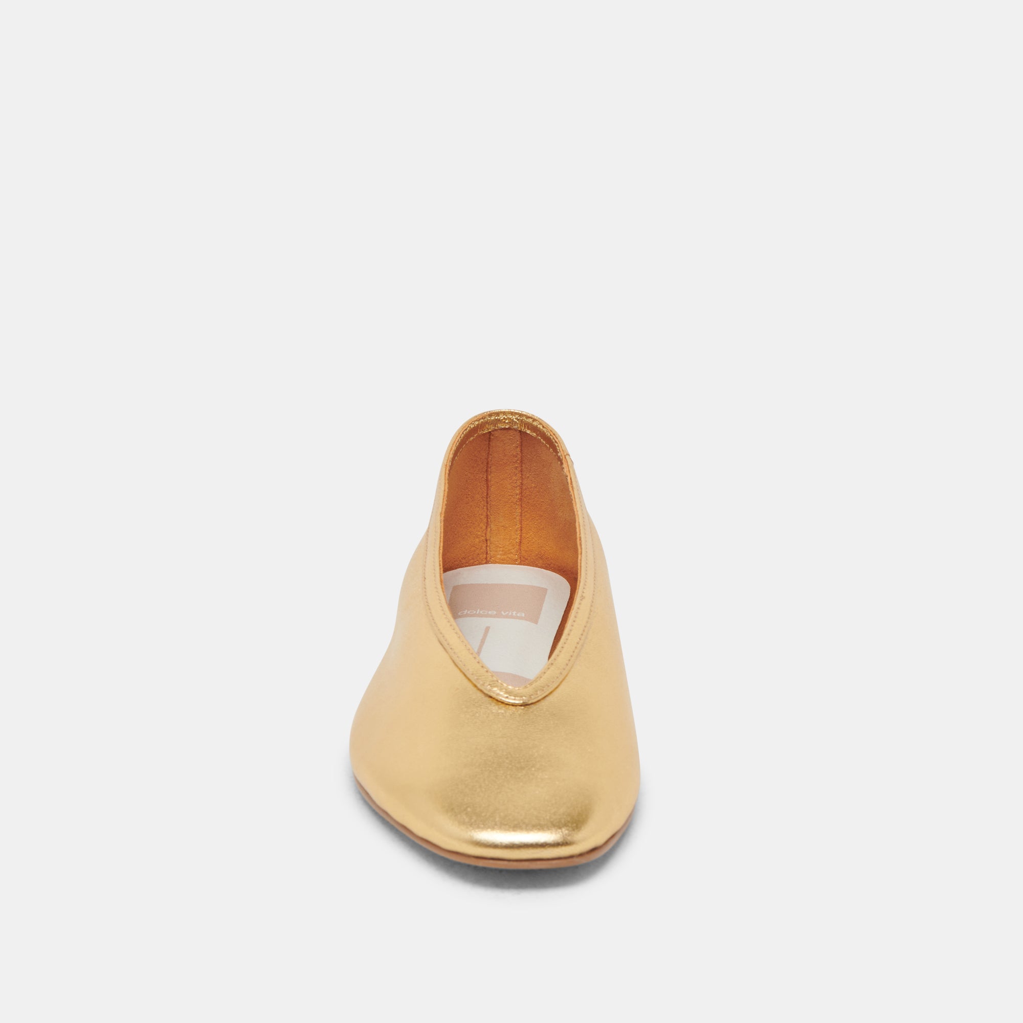 Braidy Ballet Flats - Gold Metallic Leather Shoes for Women | Comfortable & Stylish for Work, Parties & Casual Wear