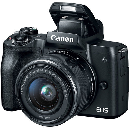 Canon EOS M50 Mirrorless Digital Camera Kit with 15-45mm & 55-200mm Lenses (Black) - Perfect for Vlogging, Travel Photography & YouTube Content Creation