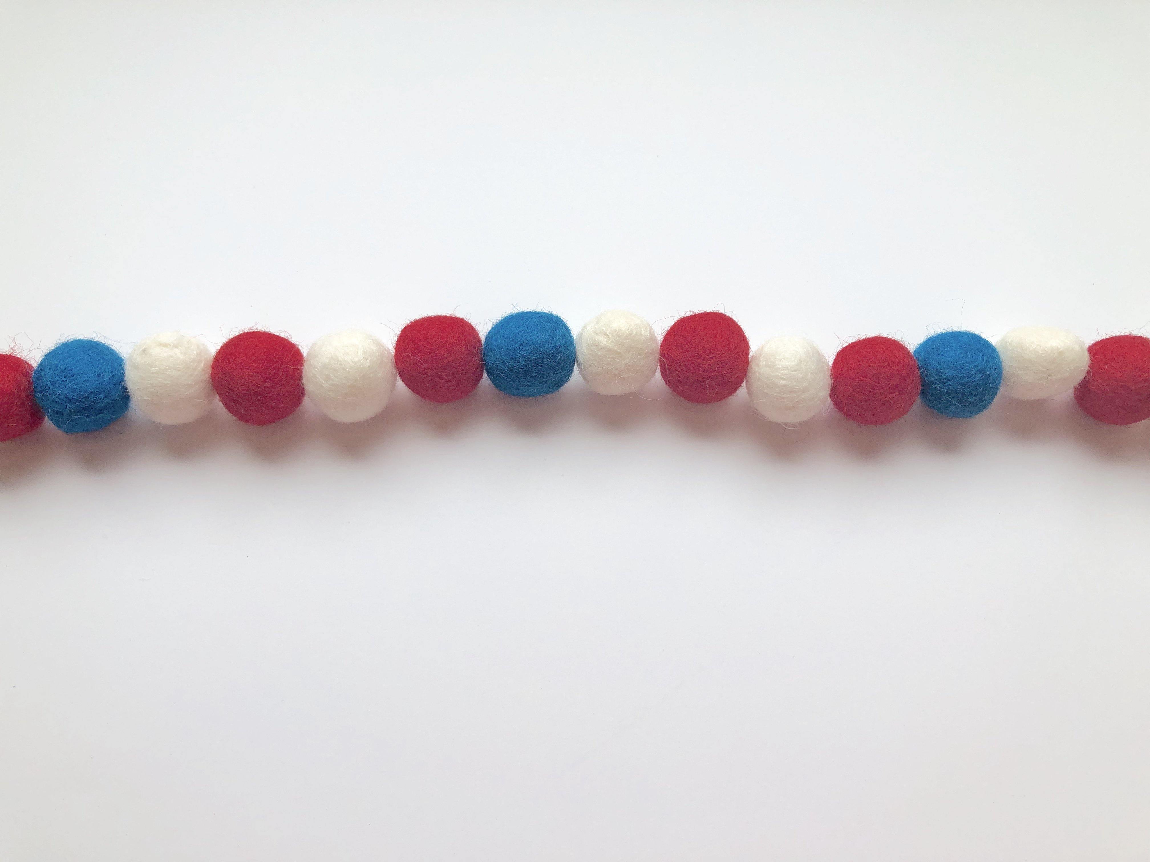 American Flag Garland - Patriotic Decor for Home, Party & Outdoor Events | USA-Themed Bunting for 4th of July, Memorial Day & National Holidays