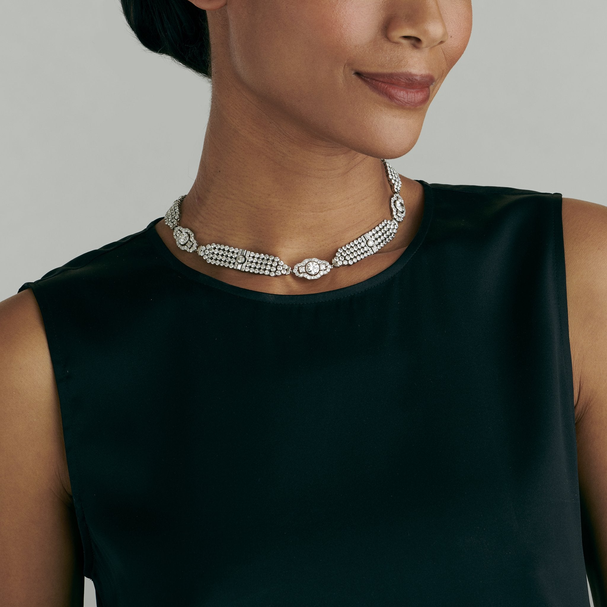 Elegant Convertible Diamond Collar Necklace | 14K Gold Pendant Jewelry for Women | Perfect for Weddings, Parties & Special Occasions