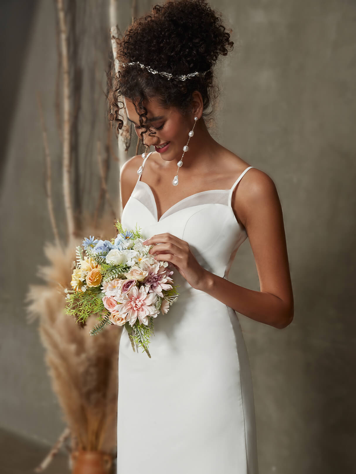 Elegant Diamond White Double FDY Sweetheart Mermaid Wedding Dress with Chapel Train - Perfect for Beach Weddings, Formal Ceremonies & Bridal Photoshoots