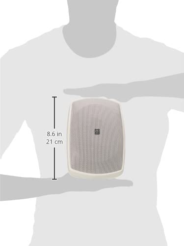 YAMAHA NS-AW190WH 2-Way Indoor Outdoor Speakers - High Performance Weatherproof White Bookshelf Speakers for Patio, Poolside & Home Theater (Pair)