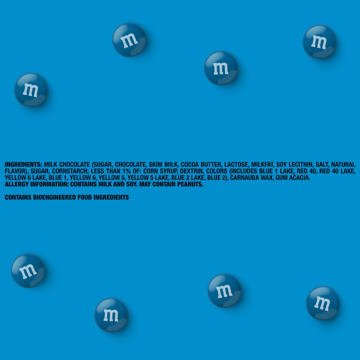 M&M'S Blue Milk Chocolate Candy Bulk - 5 lbs Resealable Bag for Graduation, Wedding, Birthday Party, Baby Shower, Gender Reveal & Holiday Celebrations - Perfect for Easter, 4th of July & Party Favors