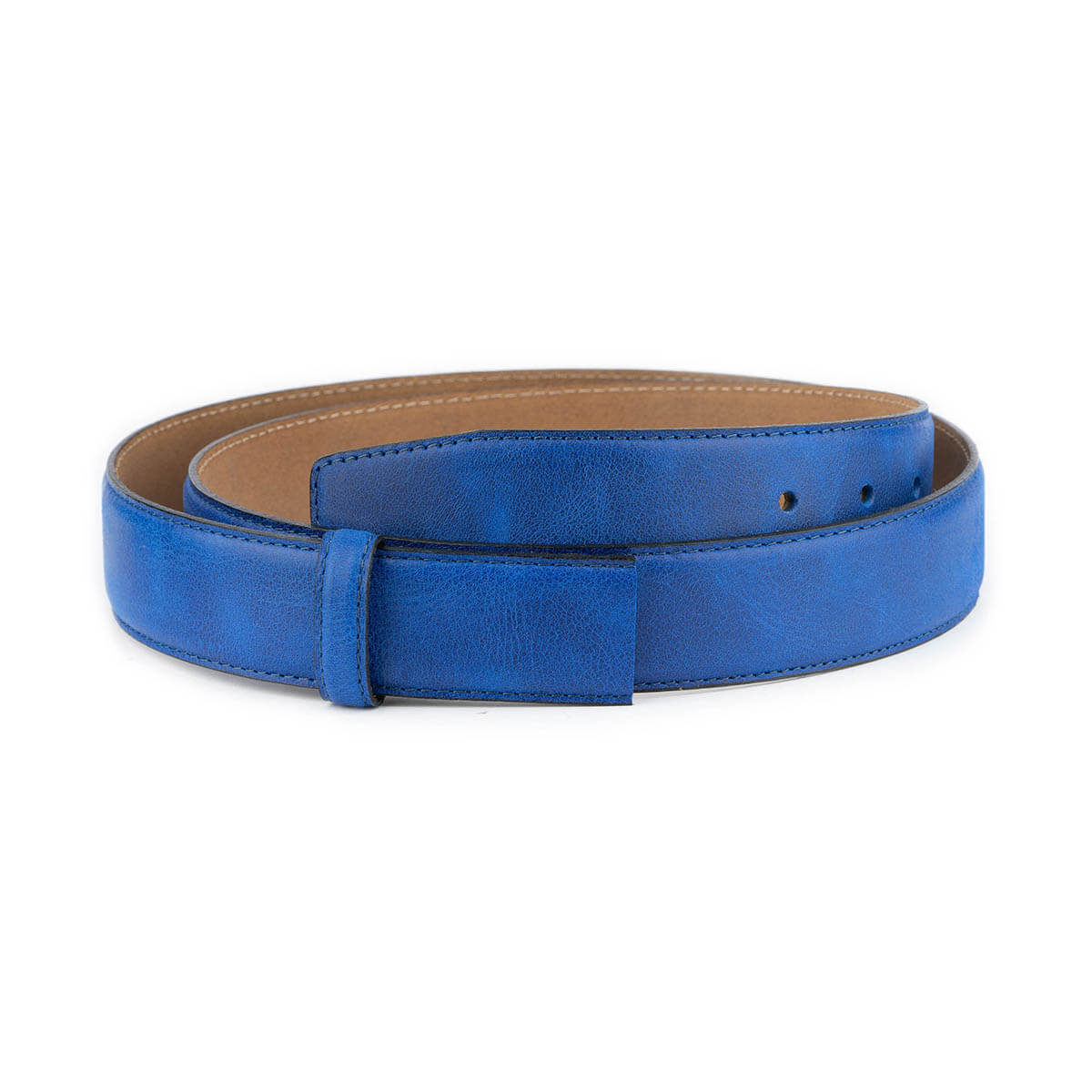 Royal Blue Genuine Leather Replacement Strap for Dunhill Women's Belt Buckles | Premium Fashion Accessory for Office, Casual & Formal Outfits