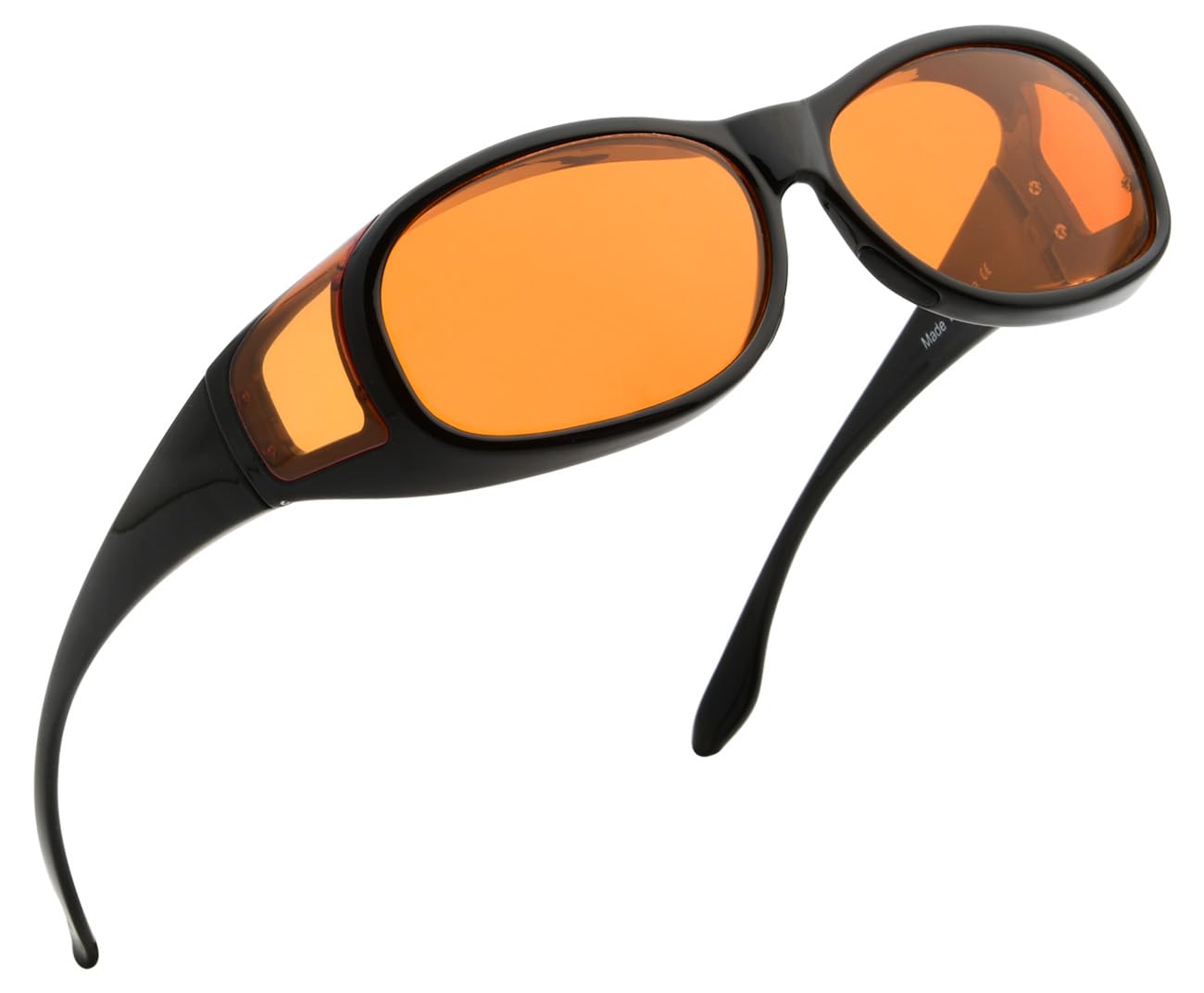 BLUELESS Blue Light Blocking Glasses for Computer & Sleep - Orange Tinted Anti Eyestrain Glasses for Men & Women - Perfect for Office Work, Gaming & Nighttime Use