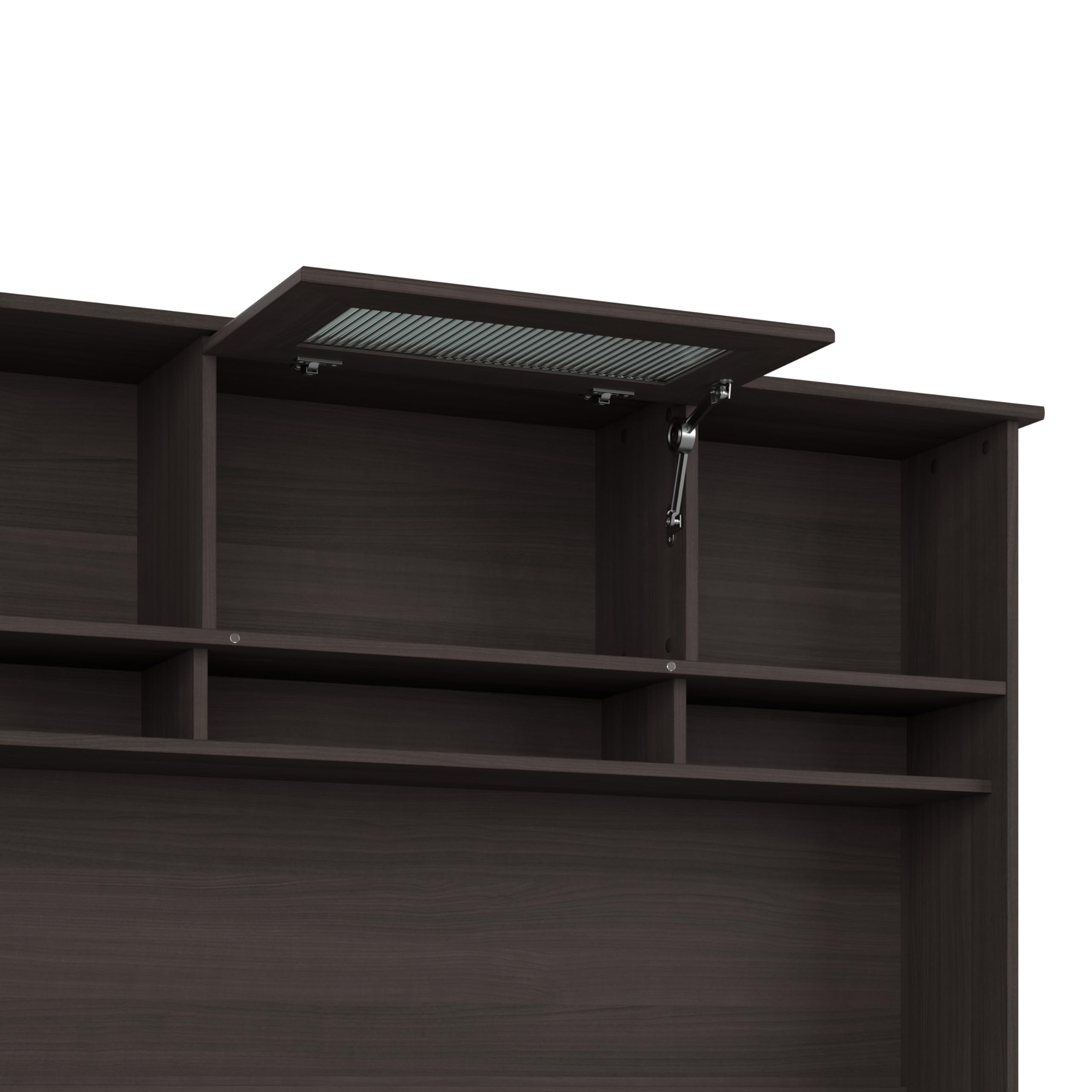 Bush Furniture Cabot L-Shaped Desk with Hutch - 60W Corner Computer Desk with Storage for Home Office in Heather Gray | Perfect for Small Spaces & Home Office Organization