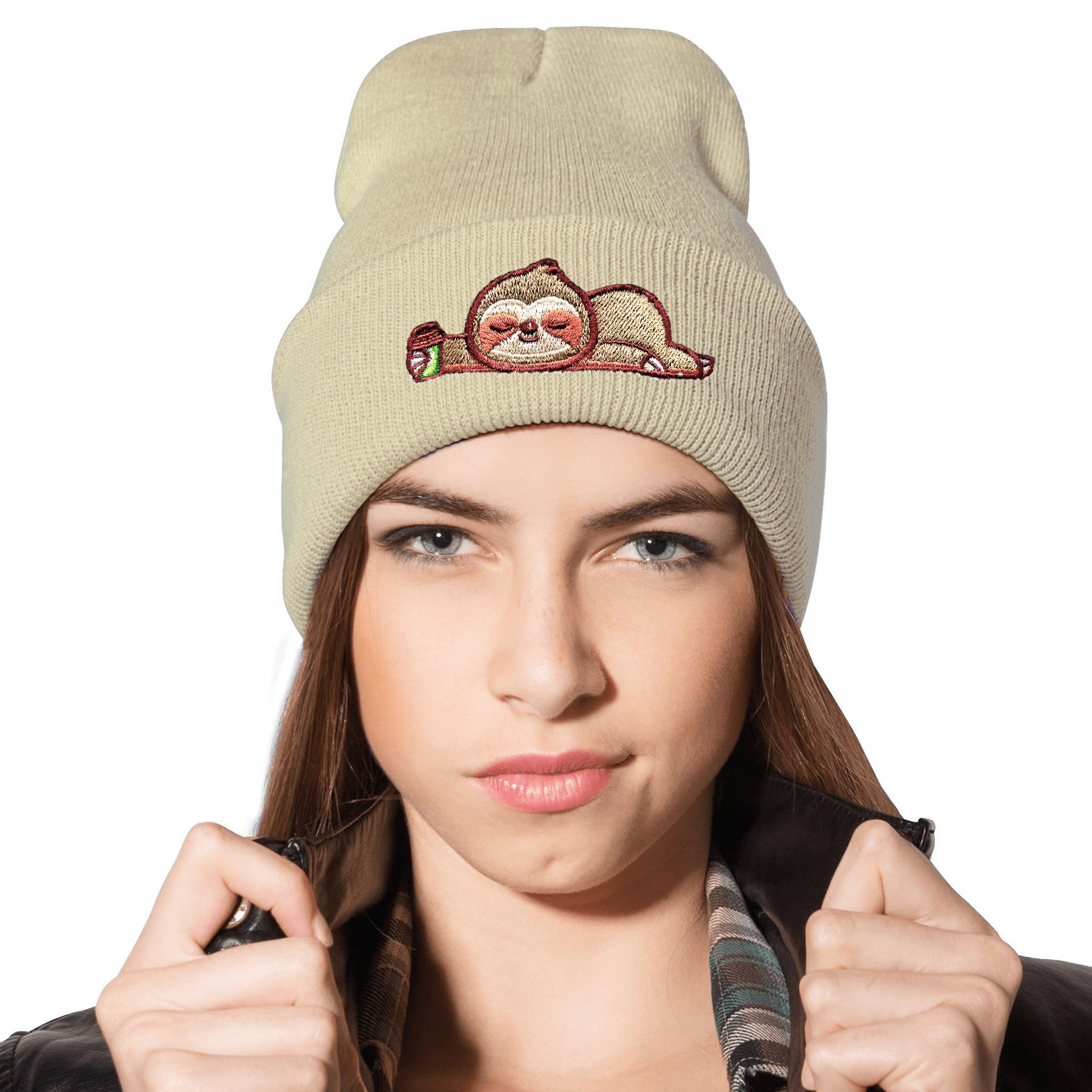 Stylish Yellow Duck Embroidered Beanie Hat for Men & Women - Funny Graphic Knit Winter Skull Cap - Perfect Gift for Duck Lovers - Great for Cold Weather, Outdoor Activities, and Casual Fashion