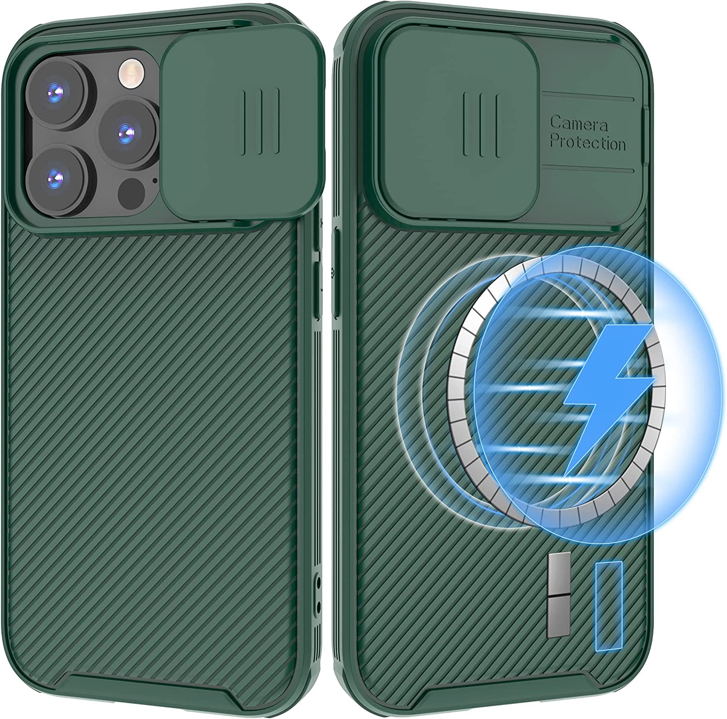 Premium Magnetic iPhone 14 Pro Case with Magsafe - Shockproof Camera Protection Cover | Perfect for Work, Travel & Everyday Use