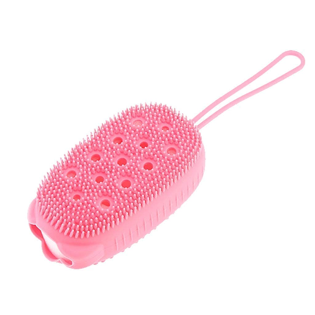 Soft Silicone Bath Brush for Kids - Double Sided Shower Sponge & Massage Scrub Gloves - Baby Bath Essentials for Gentle Cleaning & Skin Care