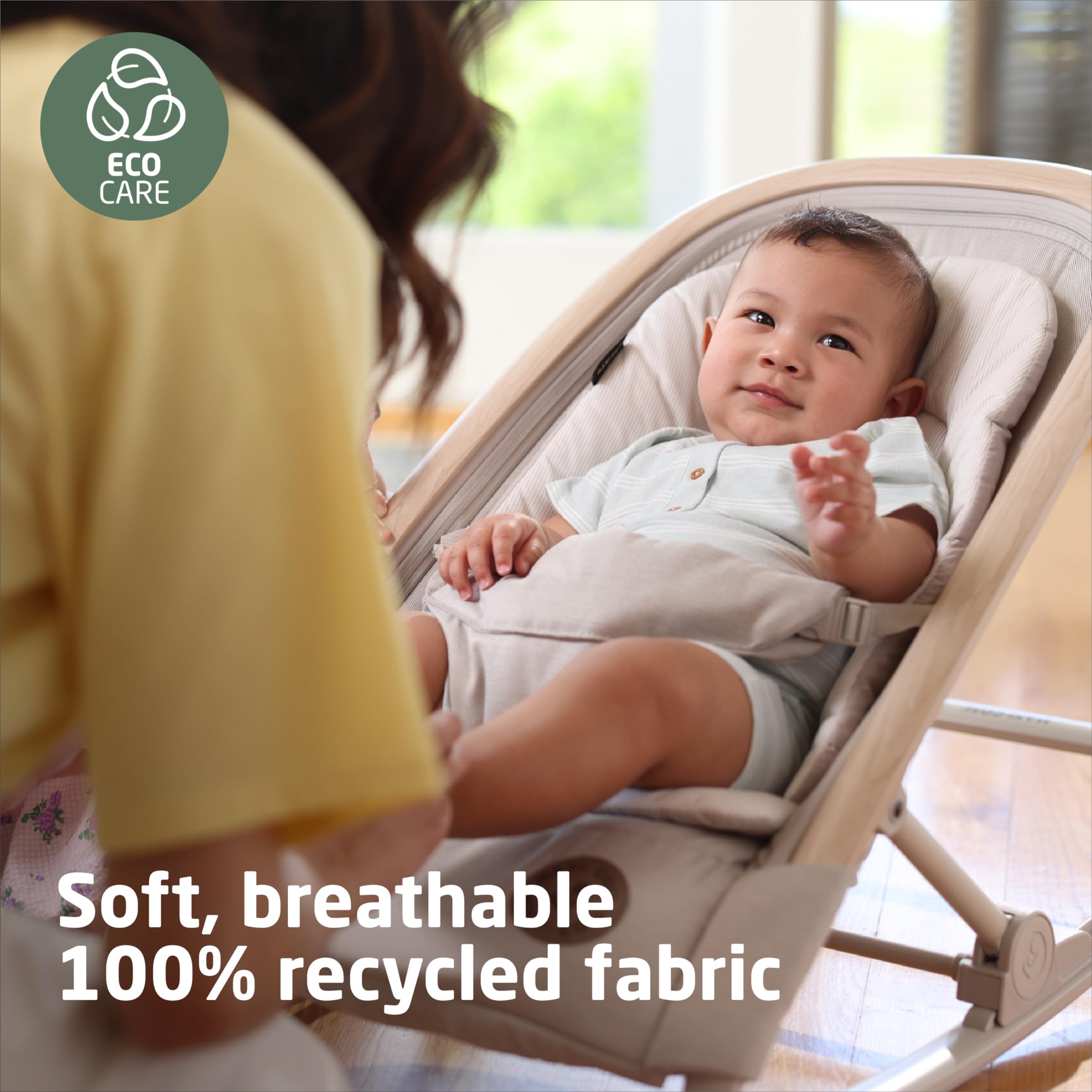 Maxi-Cosi Kori 2-in-1 Baby Bouncer & Rocker Chair for Infants - Portable Infant Seat with Adjustable Recline, Classic Graphite - Perfect for Nursery, Travel & Soothing Newborns