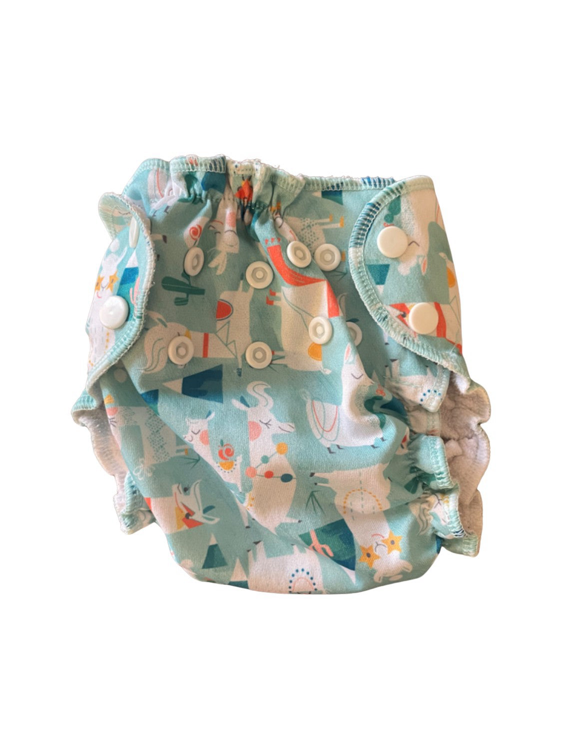 Apple Cheeks Cloth Diaper Size 1 for Newborns 0-3 Months | Eco-Friendly Reusable Baby Diapers | Perfect for Daycare, Travel & Home Use