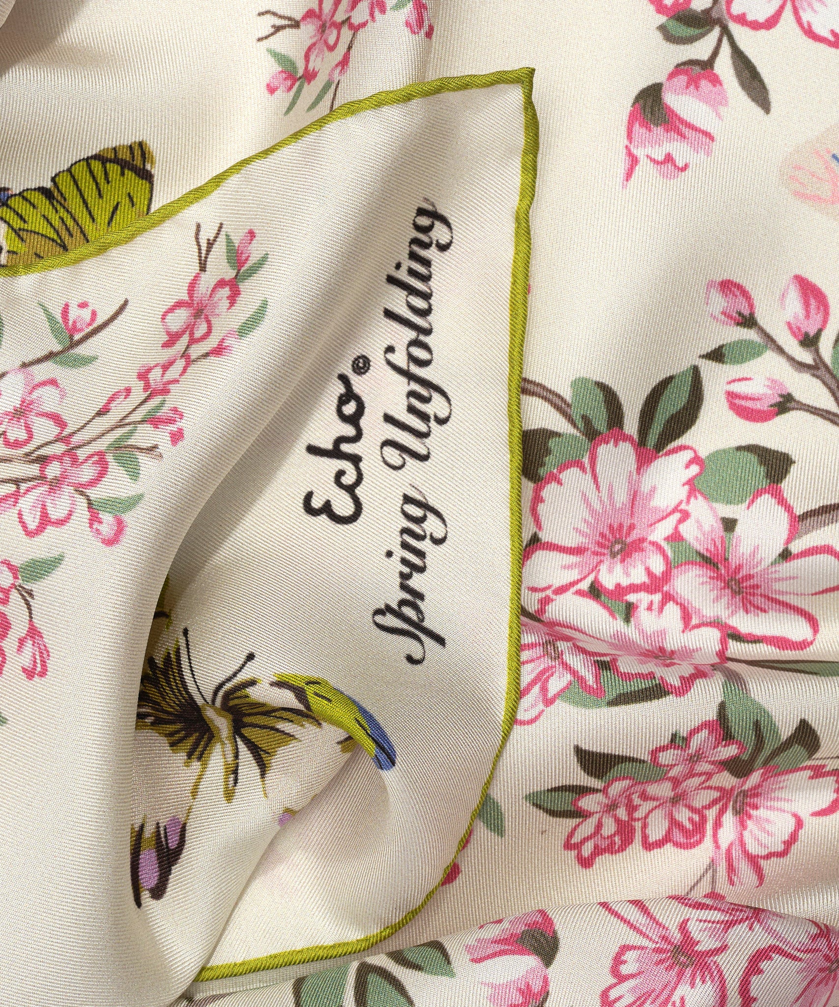 Spring Unfolding 23 Silk Bandana - Premium Fashion Scarf for Women & Men - Elegant Accessory for Outfits, Parties & Travel | Soft & Breathable Silk Material