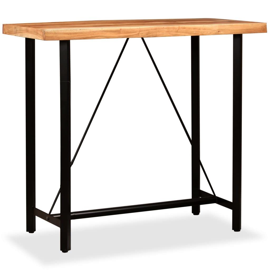 Solid Acacia Wood Bar Table - 47.2