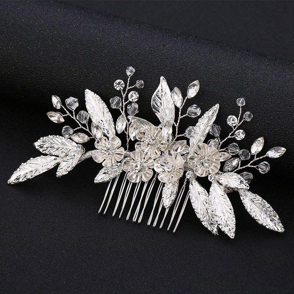 Pearl Bridal Hair Comb with Rhinestones - Wedding Hair Accessory for Women & Girls - Perfect for Brides & Special Occasions