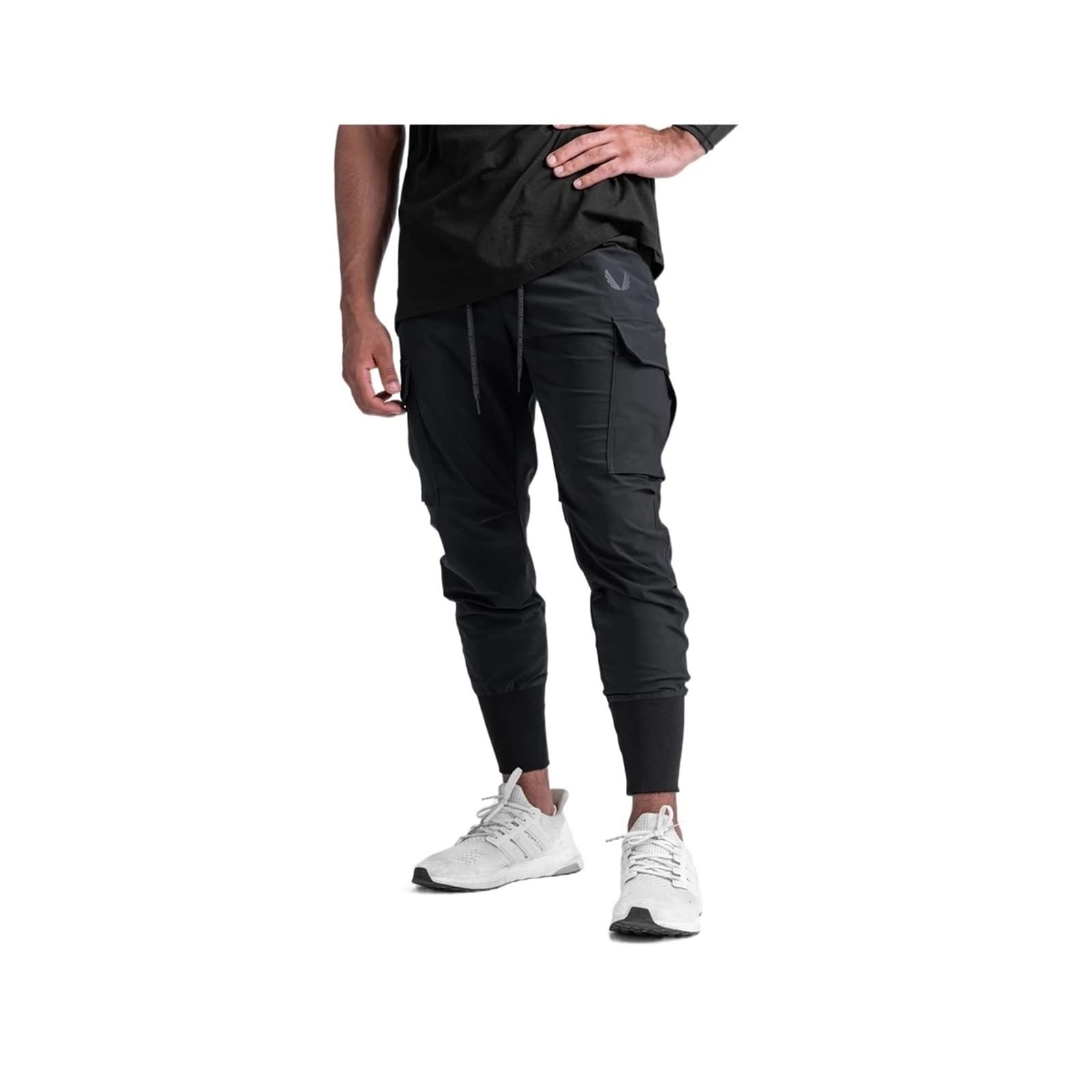 TOPOB Men's Workout Pants - High Waist Athletic Running Joggers with Stretch & Moisture Wicking for Gym, Training & Outdoor Activities