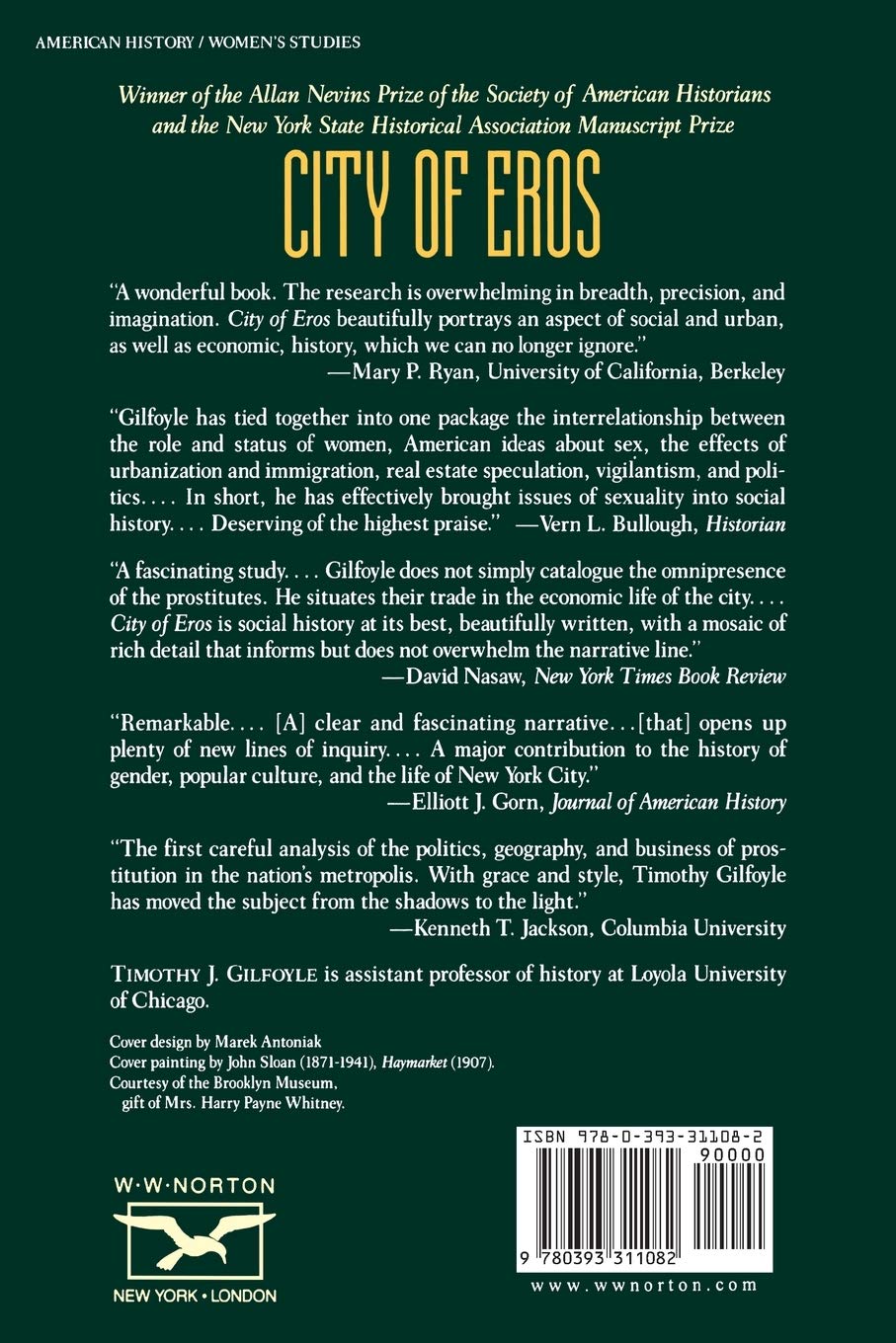 City of Eros: New York Prostitution History & Commercialization of Sex 1790-1920 - Academic Research on Urban Vice & Social History
