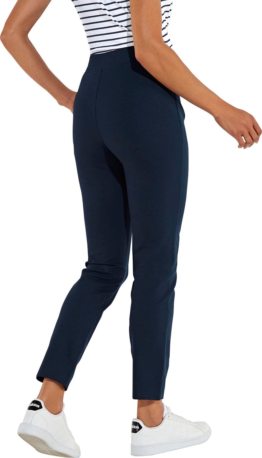 Coolibar UPF 50+ Women's Sun Protective Cala Cove Pants - Lightweight Beach & Outdoor Travel Pants for Hiking, Swimming, and Summer Vacations