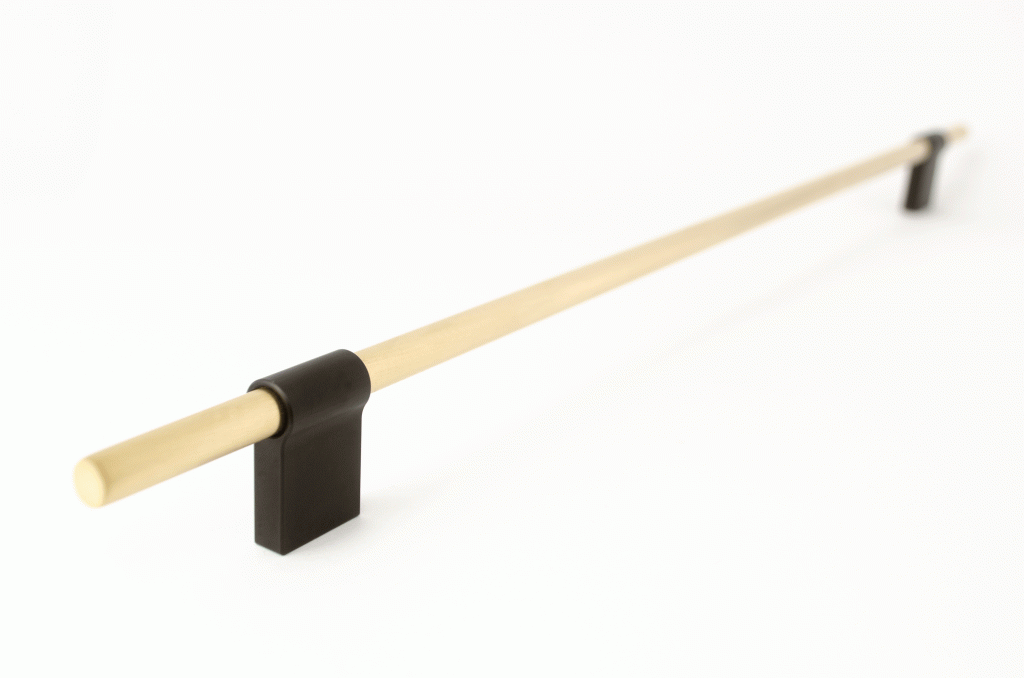 Matte Black/Brushed Brass