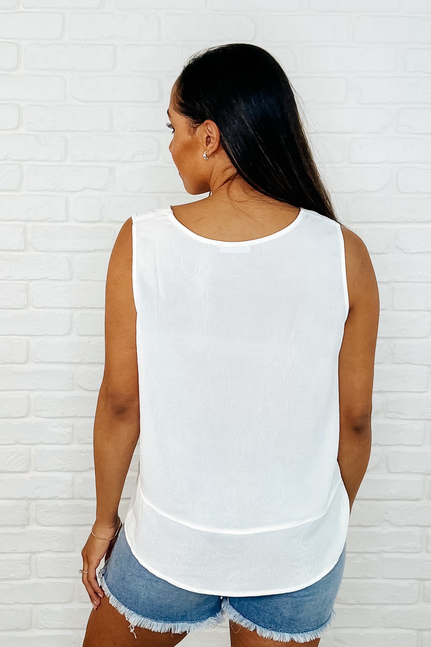 Keep it Cool or Crash Out Tank Top in Off White - Perfect for Gym, Yoga, and Casual Streetwear