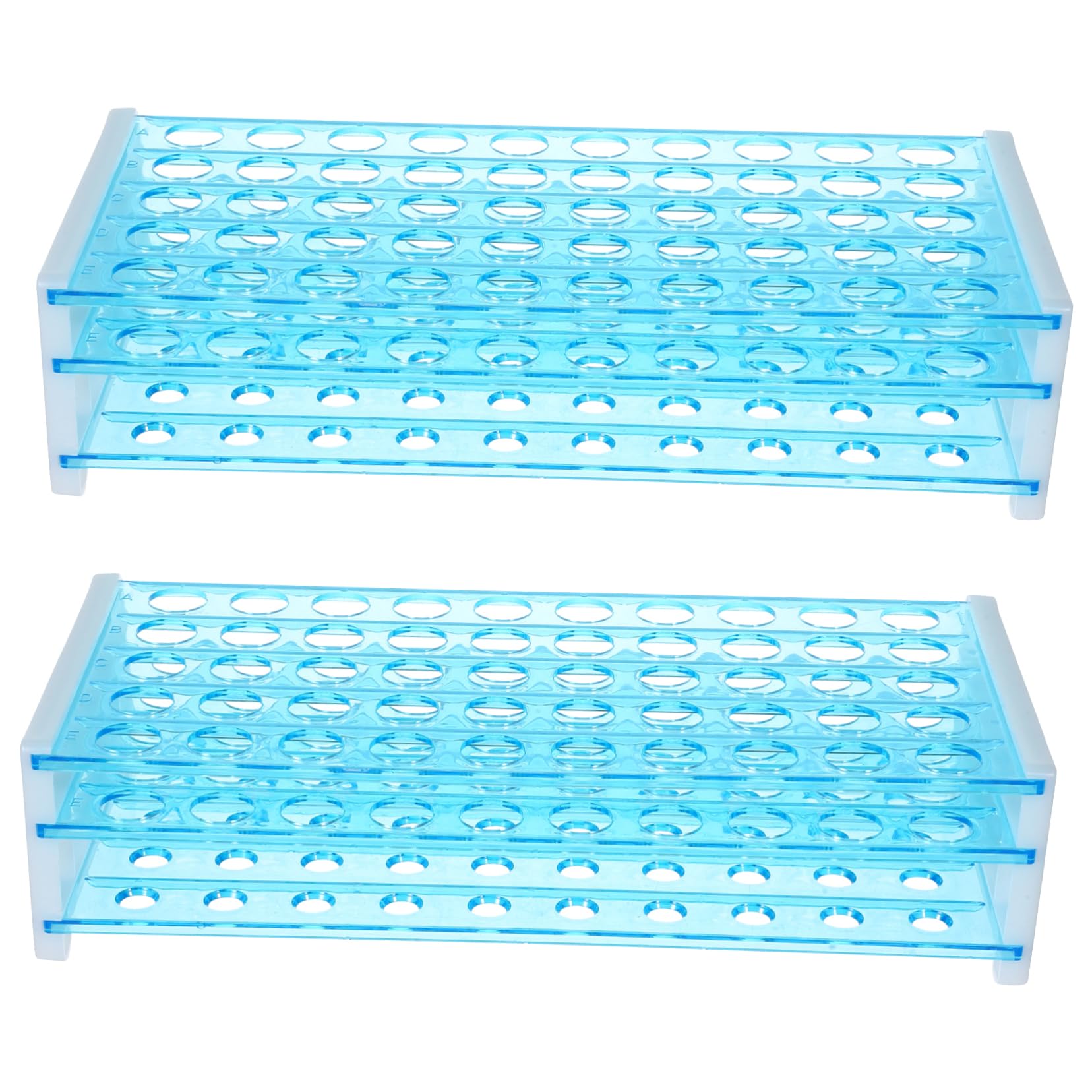 2PCS Plastic Centrifuge Tube Rack - Detachable Test Tube Holder for Laboratory Storage | Durable Lab Supplies for Blood Tubes, PCR Tubes & Sample Vials | Perfect for Medical Labs, Research Centers & Science Classrooms