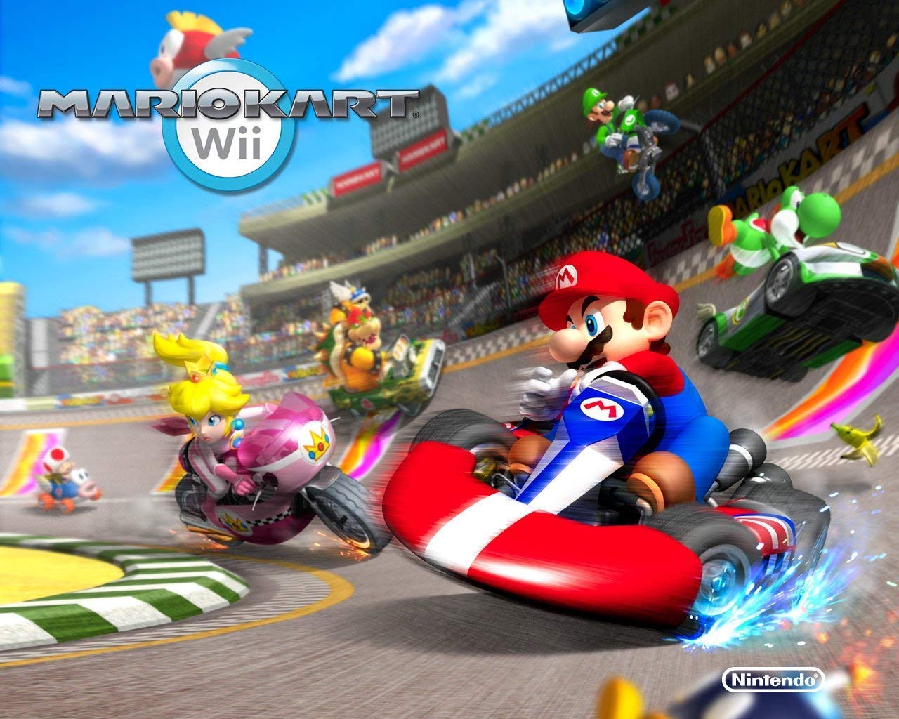 Nintendo Wii Mario Kart - World Edition | Racing Game for Family Fun & Multiplayer Competition | Perfect for Parties & Game Nights