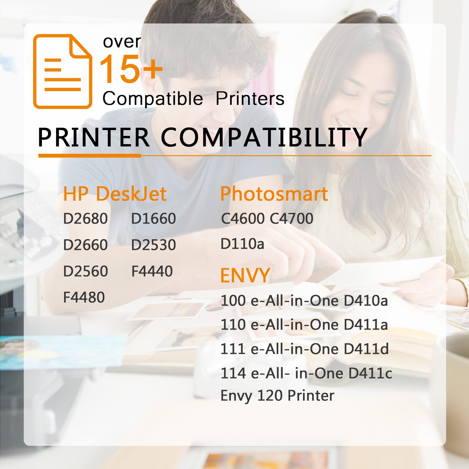 Remanufactured HP 60XL Ink Cartridges Replacement (1 Black, 1 Tri-Color) - Compatible with HP Photosmart C4680, Deskjet D2680 & More | High Yield Printing for Home & Office Use