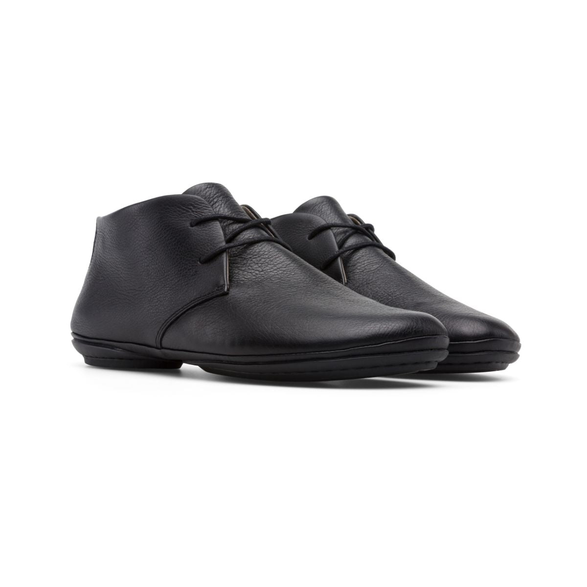 Camper Women's Right Nina Black Leather Comfortable Walking Shoes - Perfect for Travel, Work & Everyday Wear