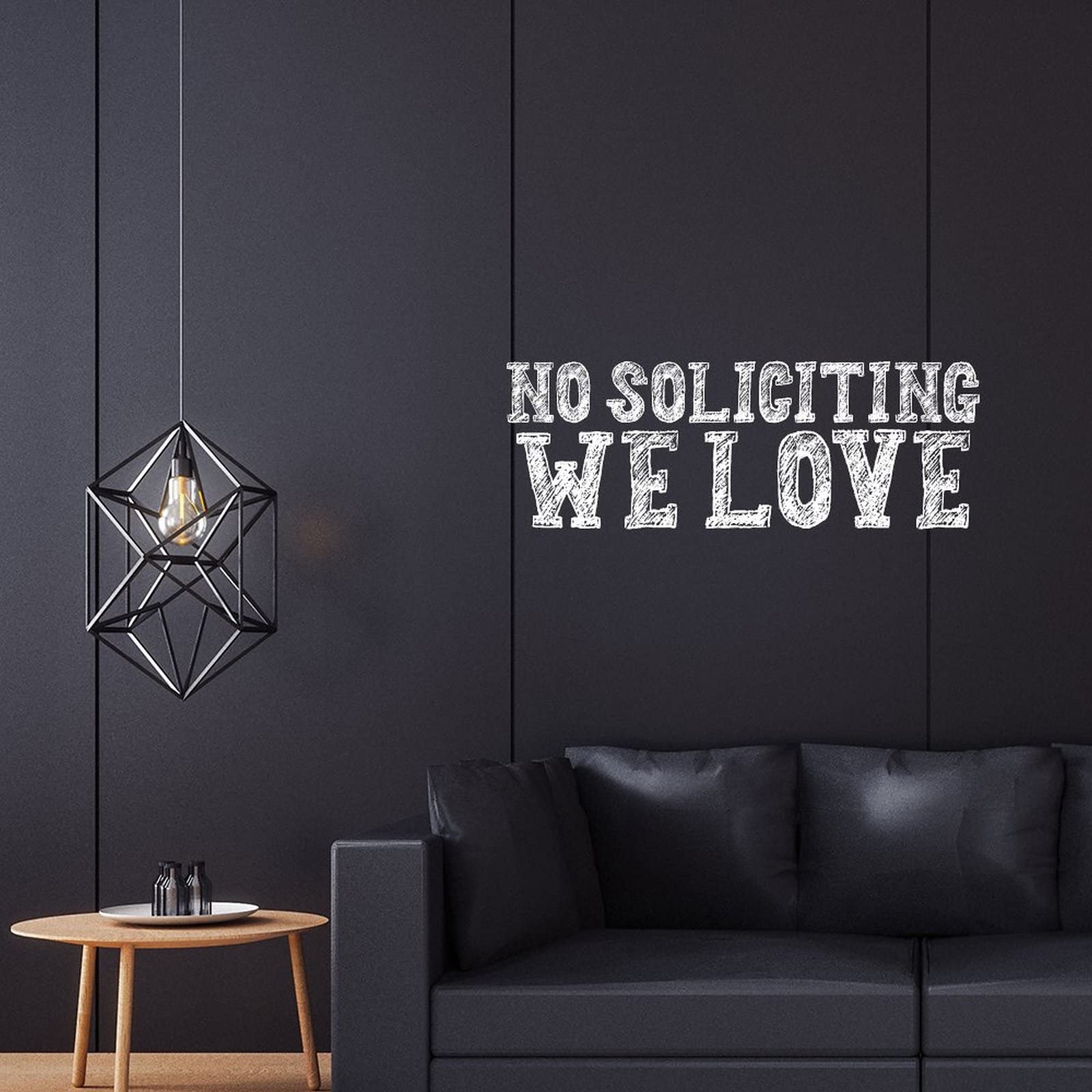 Inspirational Wall Decals - Custom Quote Vinyl Stickers for Home Decor, No Soliciting Sign, 22 Inch - Perfect for Bathroom, Living Room, Bedroom & Spiritual Gifts for Women
